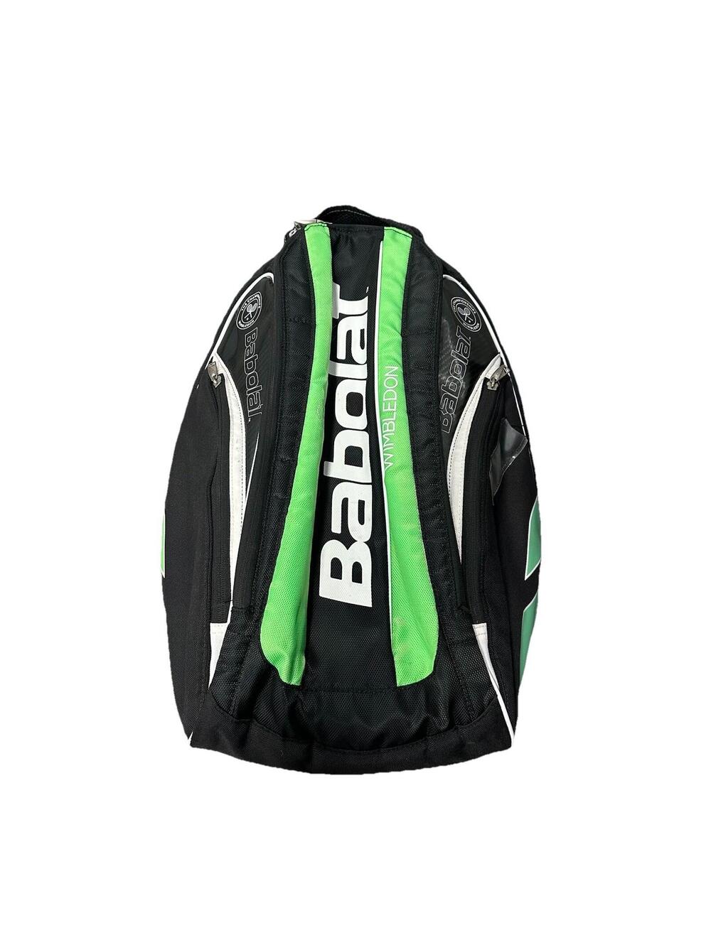 Babolat Wimbledon Green Black White Tennis Backpack Racket Bag Carrier